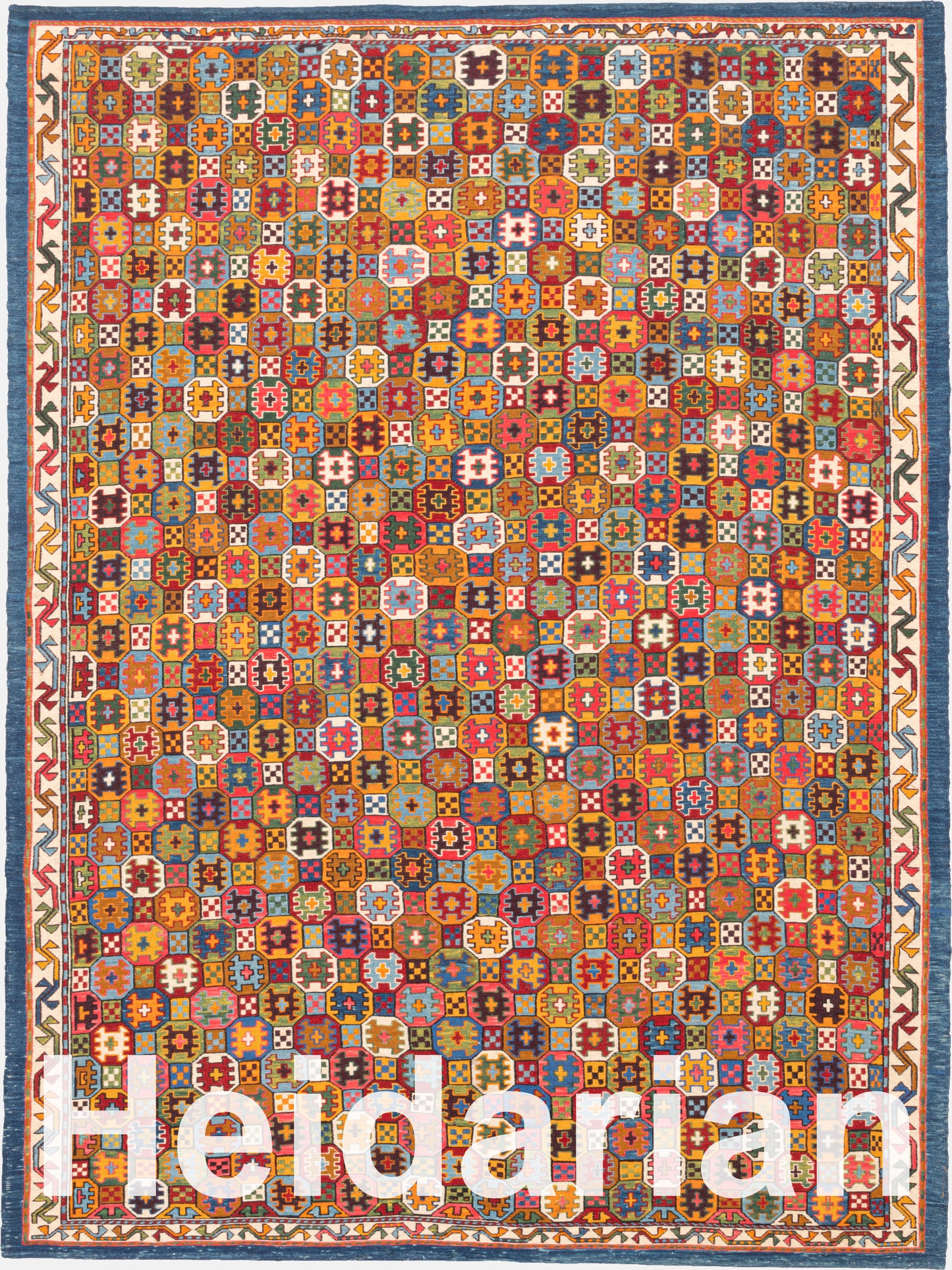 Azarbayjan Kilim - Rug - Handwoven - (Size: 94.4" x 70.07" Inch)