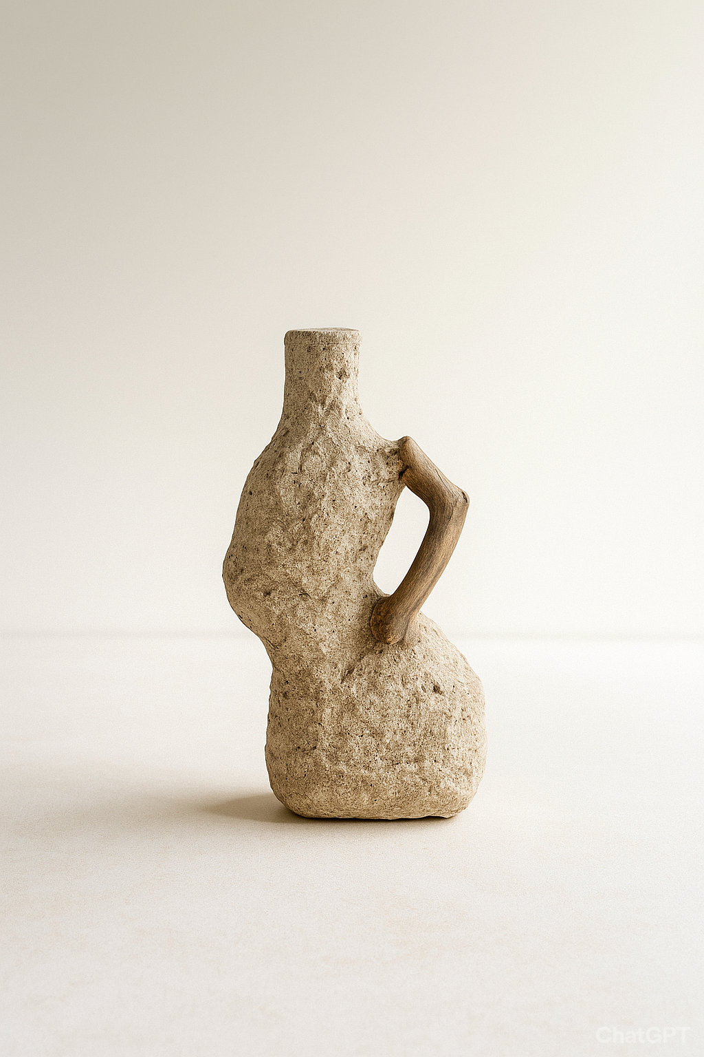 Papier-mâché Candle Holder (05) from the “Ba Ma” Series by Roosha Ranjbar