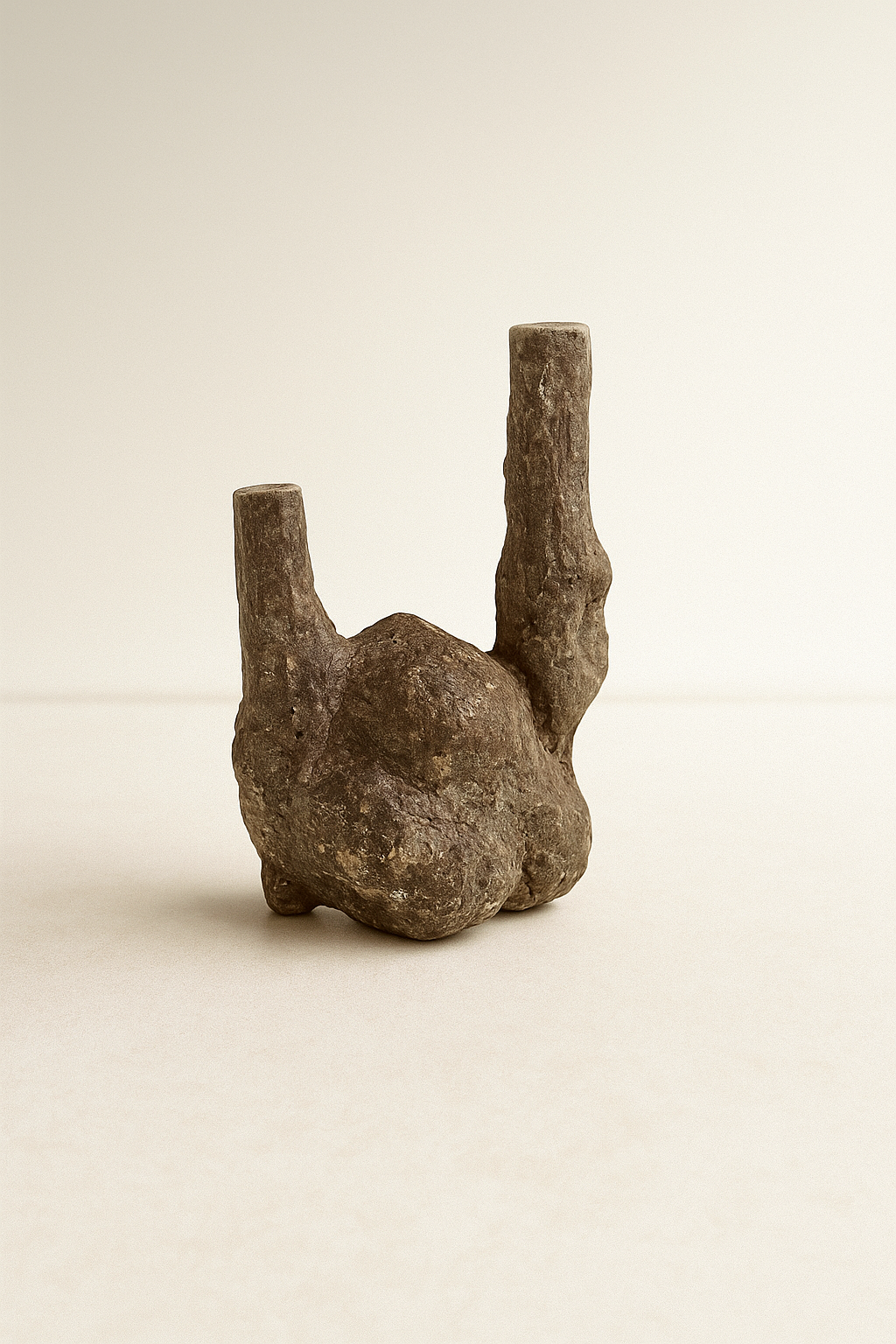 Papier-mâché Candle Holder (06) from the "Ba Ma" Series by Roosha Ranjbar