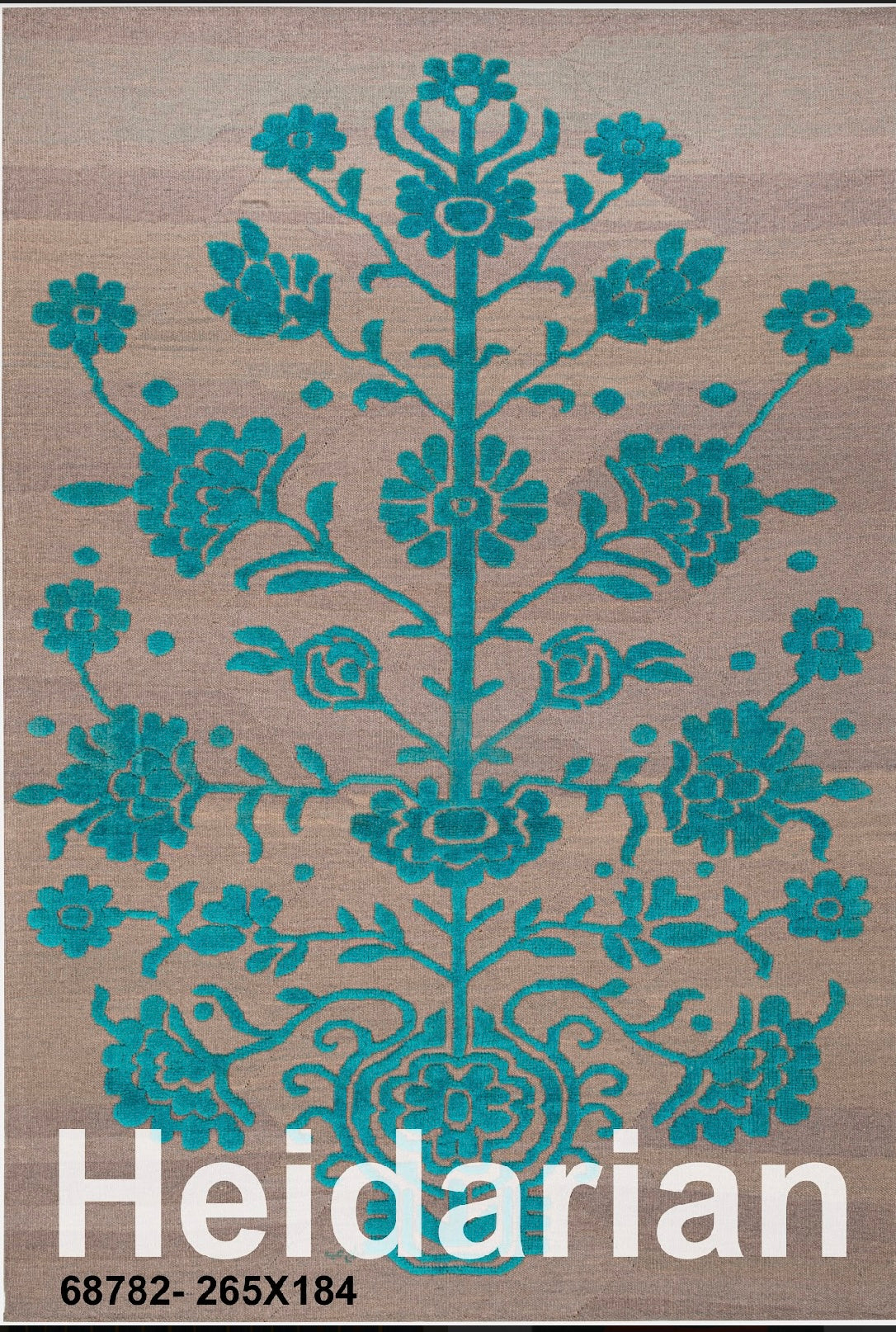 Bakhtiari Kilim-Rug - Handwoven - (Size: 104" x 72.4" Inch)