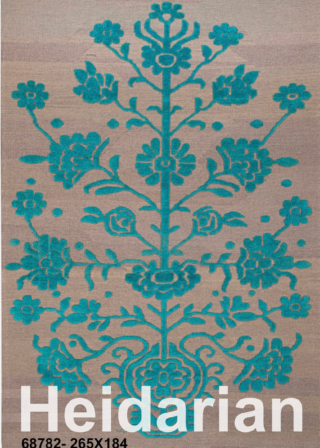 Bakhtiari Kilim-Rug - Handwoven - (Size: 104" x 72.4" Inch)