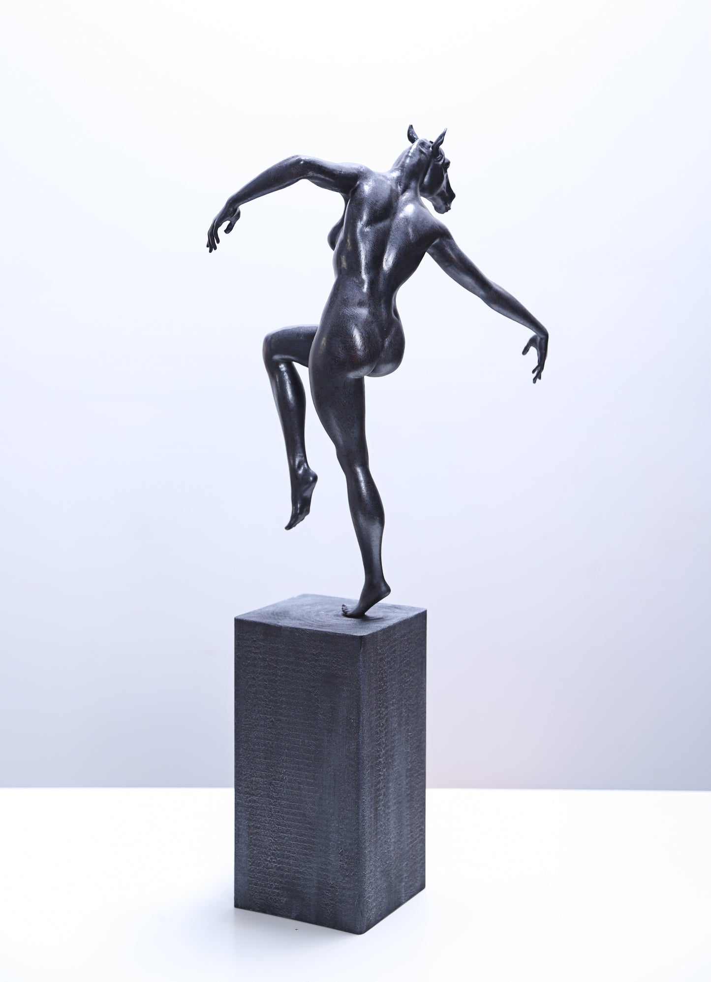 “Dancing Horse Woman” by Amin Sadraei | 3D Printed Sculpture (30″ x 20″ x 5.5″)-Edition (1/50)