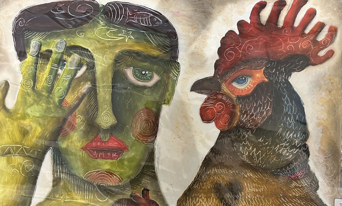 "Judging" Painting by Jorge Rojas- Acrylic