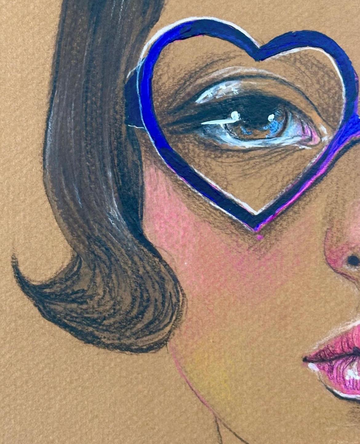 Portrait by Ebrin Bagheri- Acrylic on Paper (20" x16")