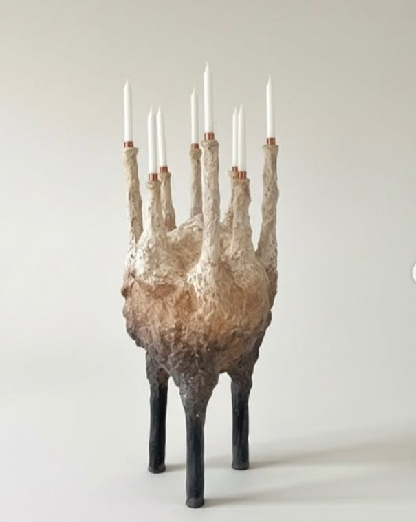 Handcrafted Sculptural Candle Holder by Roosha