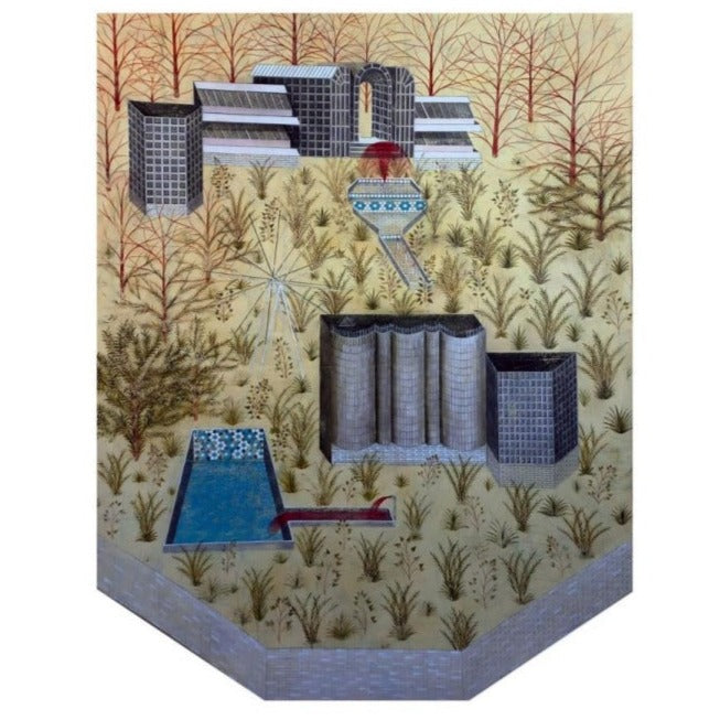 Fake Development Painting by Shila Piran - Acrylic on paperboard (35.4"x 27.6")