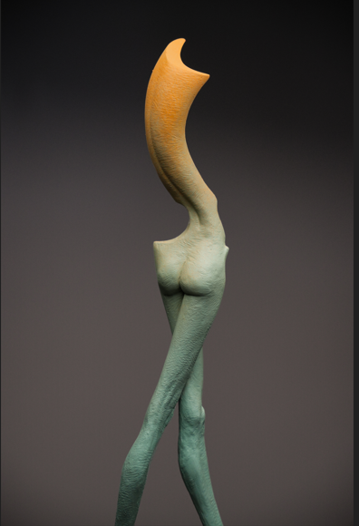 Crossed-Leg Standing Mademoiselle Sculpture by Soheyl Bastami - Unique Edition 6