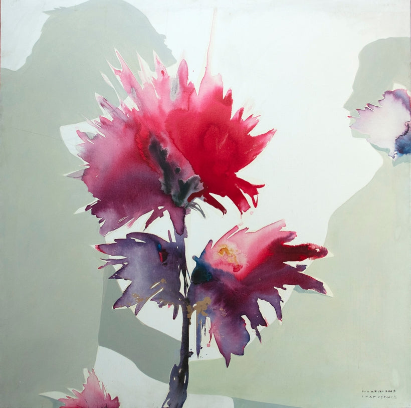 "Untitled" Painting by Naser Azizi- Mixed Media on Canvas 60” x 60”