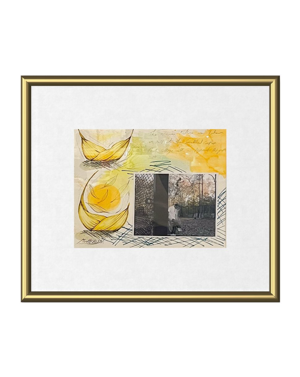Untitled artwork by Mona Raissi - Mixed Media (7.48 × 9.45 inches)