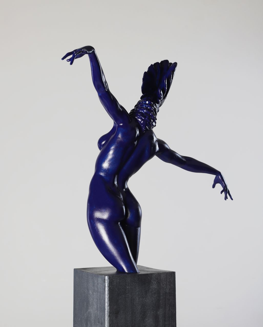 “Dancing Parrot Woman” by Amin Sadraei | 3D Printed Sculpture (30″ x 20″ x 5.5″)