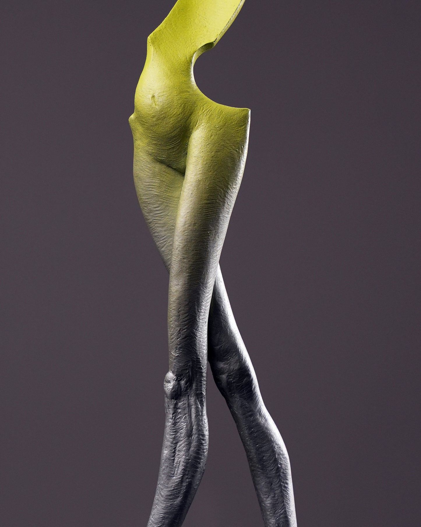 Crossed-Leg Standing Mademoiselle Sculpture by Soheyl Bastami- Edition 4