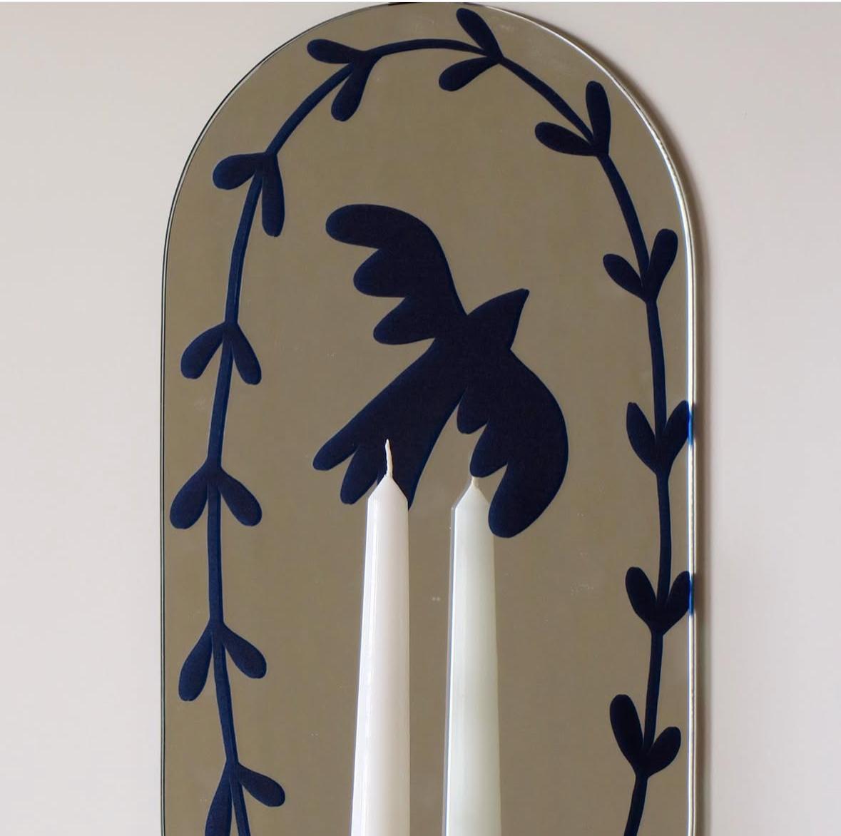 Flight of Peace Mirror Candleholder by Rashed