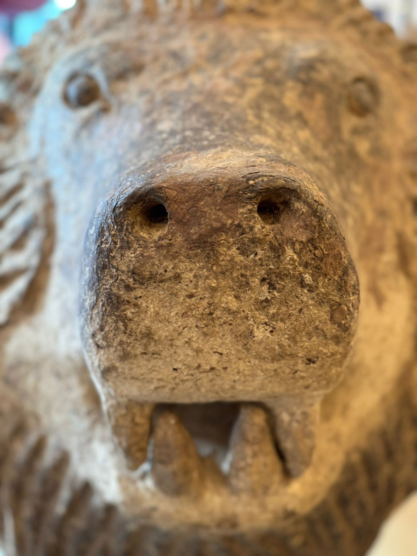 "Lion" Sculpture by Ali Khan, Papier-Mâché