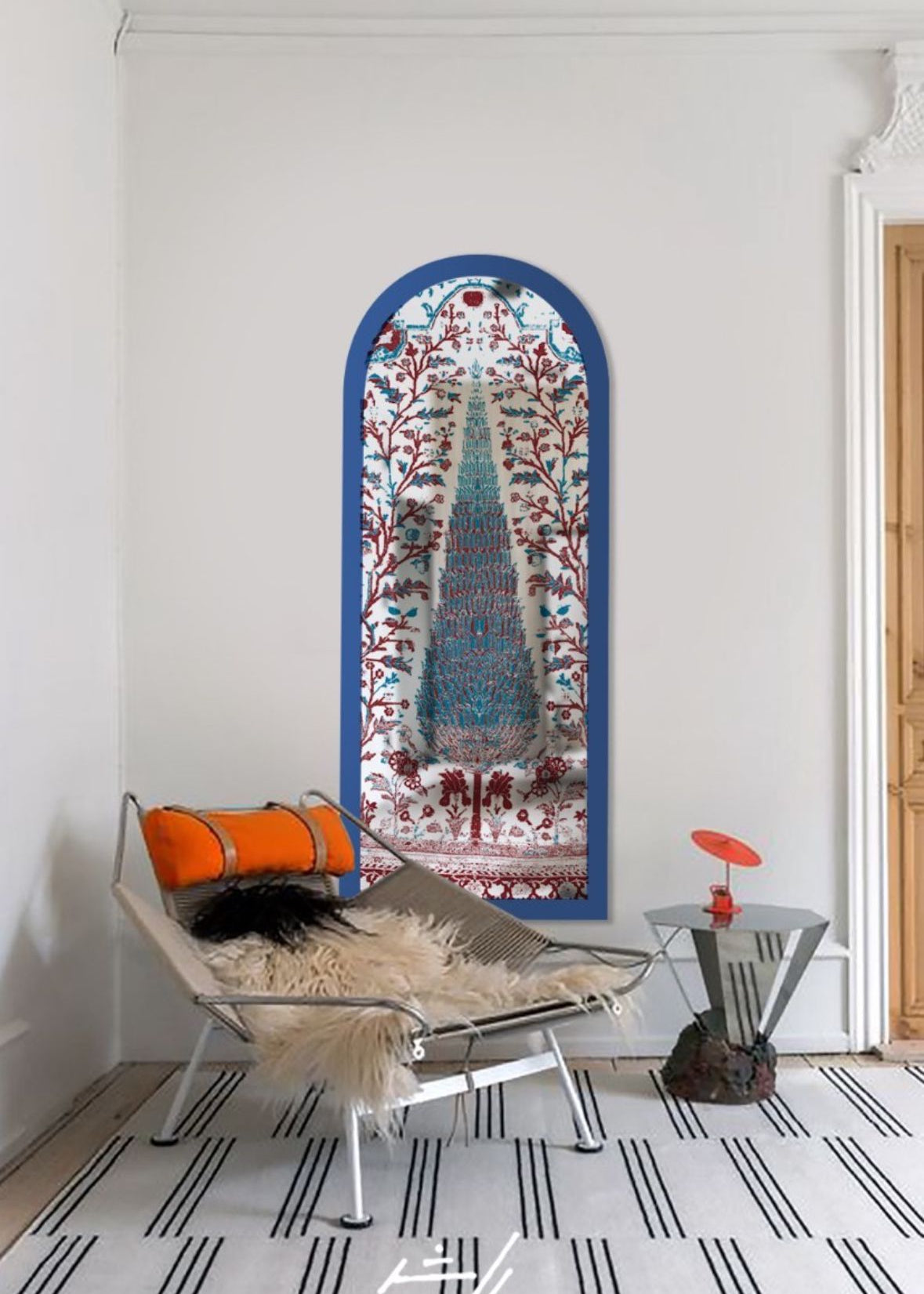 Tree of Eternity: Wooden Arc Cypress Mirror by Rashed