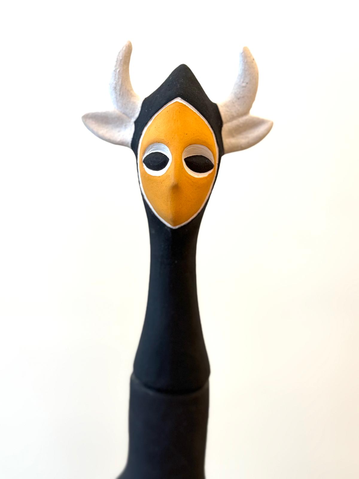 Handmade Ceramic Sculpture from "Silent Guardian" Collections by Leeco (Functional Art)