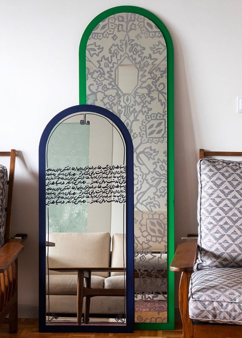 Mirror of Blooms: Persian-Inspired Arc Frame by Rashed