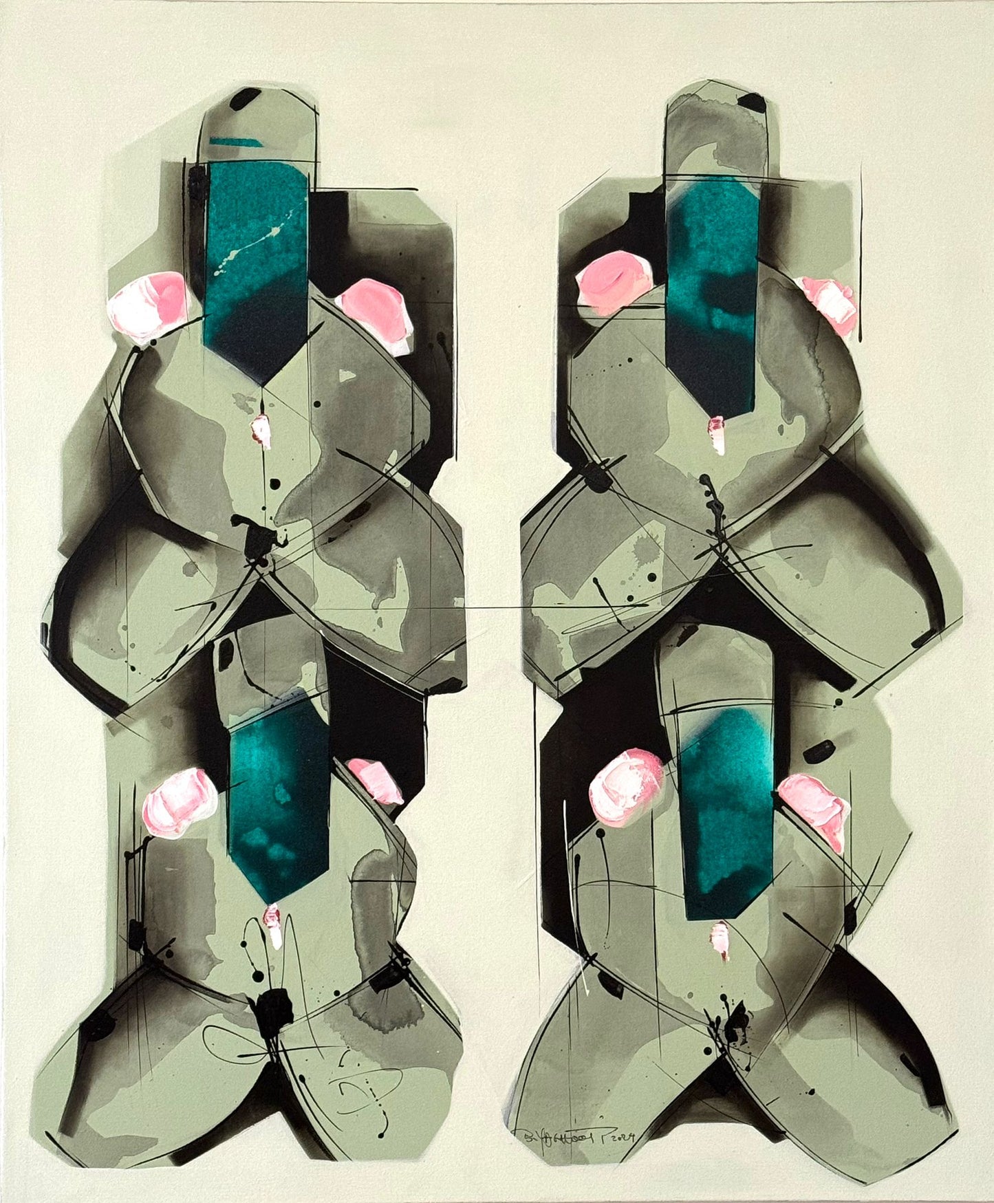 Acrylic on Canvas by Babak Yaghooti