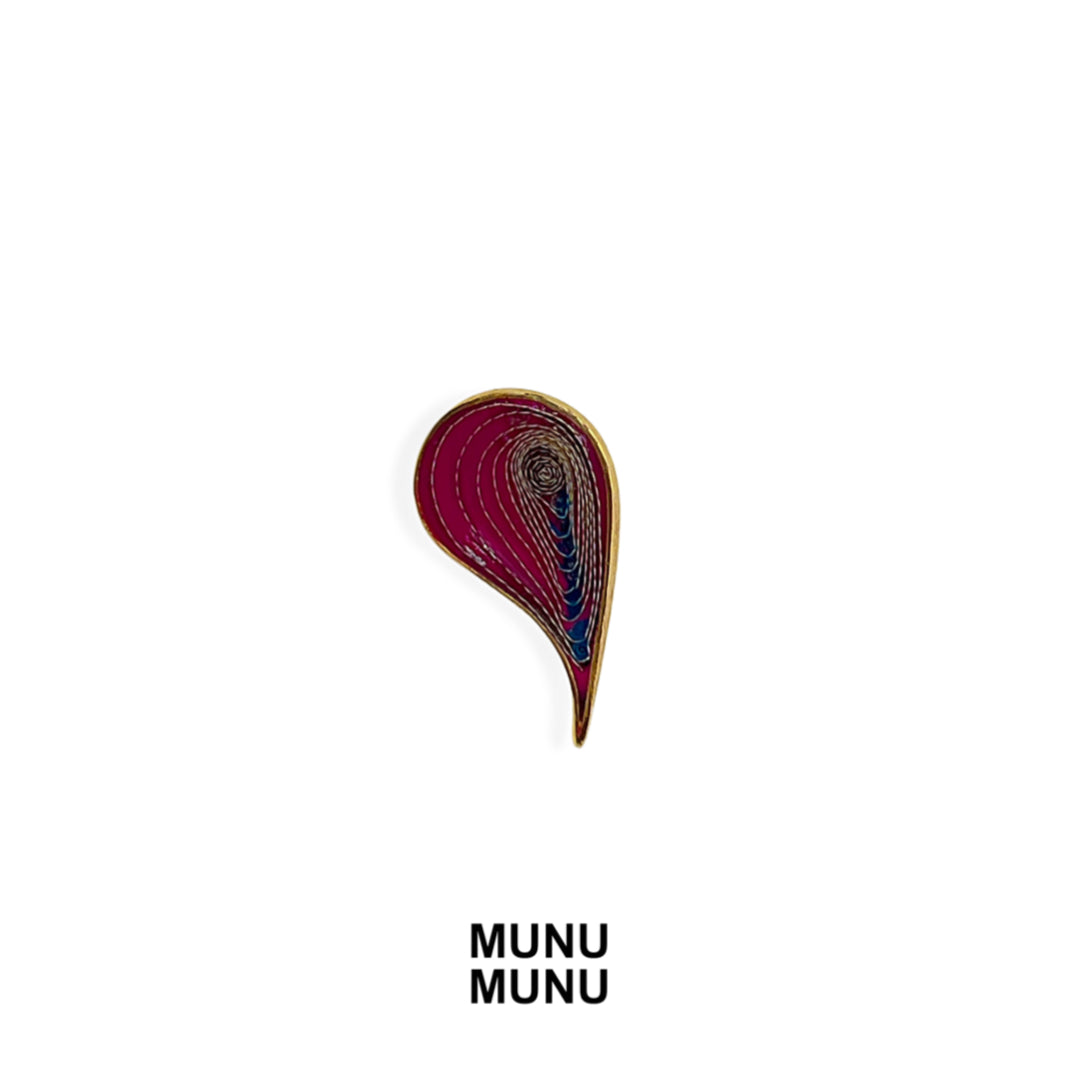 Handmade silver earrings coated in 18k gold by Munu Munu