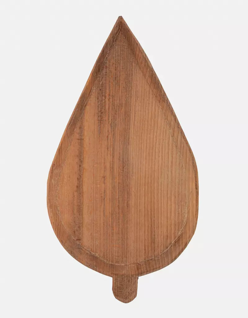 Large Wooden Cedar Tray with Simple Edge