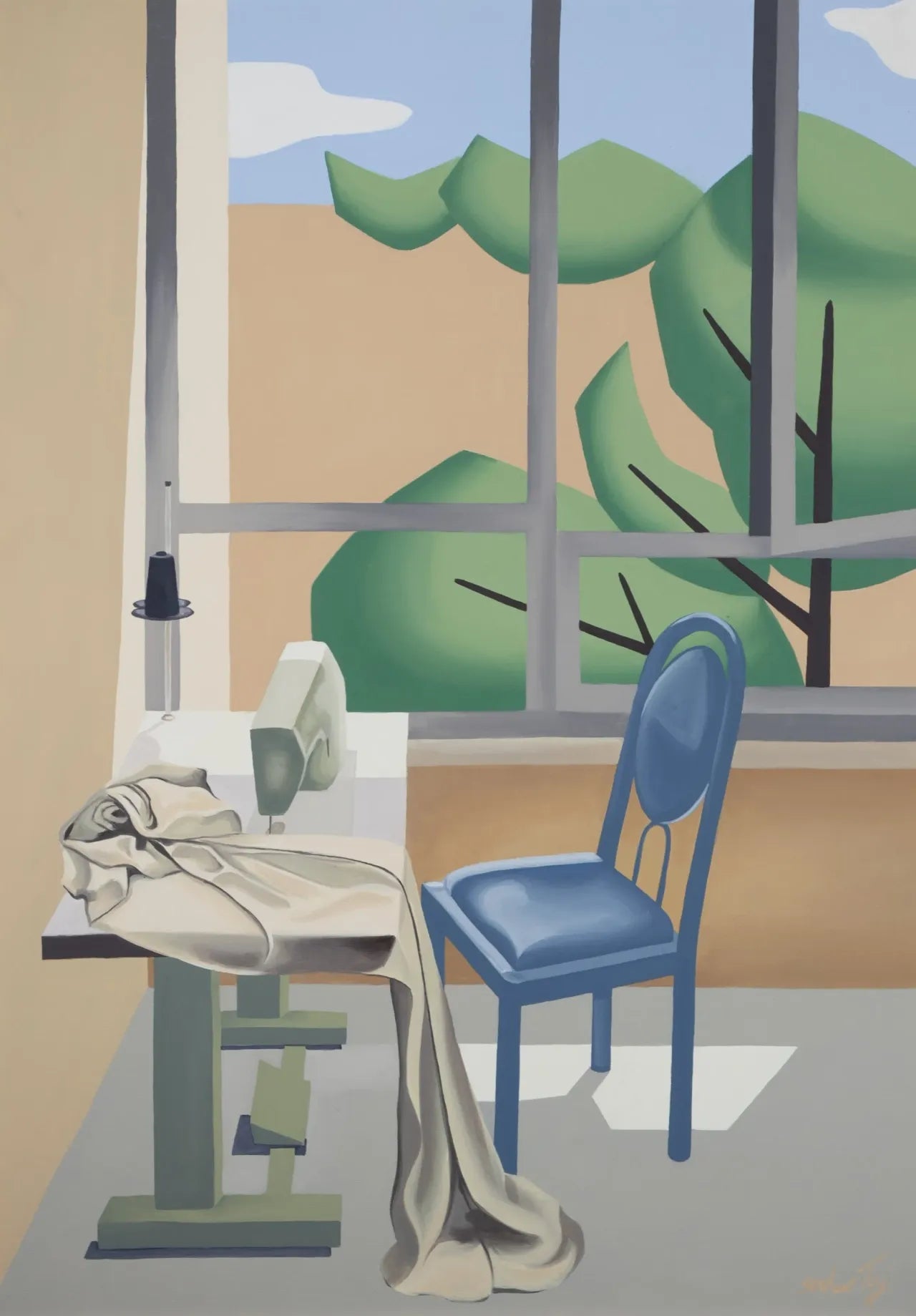 "Memory" From the Man-of-Space Collection Sahar Tajizadegan - Oil paint on canvas (H: 39.37″ × W: 27.56″)