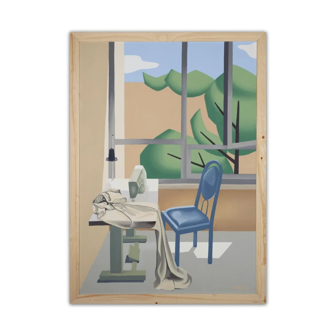 "Memory" From the Man-of-Space Collection Sahar Tajizadegan - Oil paint on canvas (H: 39.37″ × W: 27.56″)