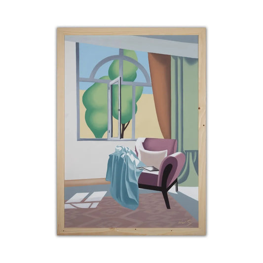 "Invitation" From the Man-of-Space Collection Sahar Tajizadegan - Oil paint on canvas (H: 39.37″ × W: 27.56″)