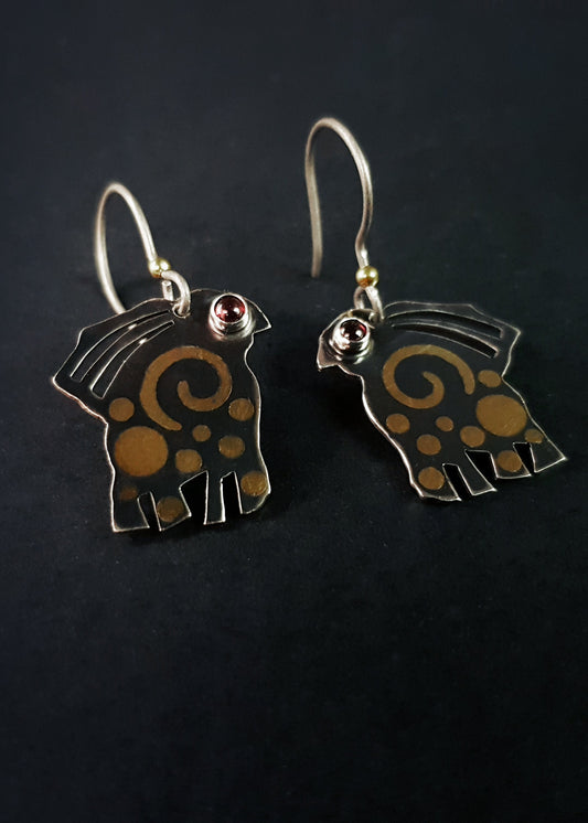 "Birds" Earrings from the Keum-Boo Collection by Arvin
