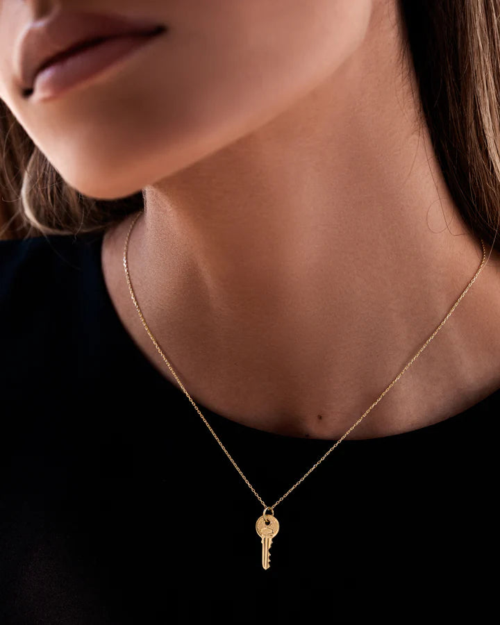 Key Chain Necklace 18k gold by Tille