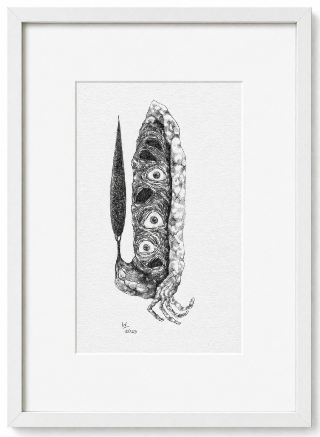 "Thresholds: Ring Road" Drawing by Nima Arabi- Pencil on Archival Paper (7.09″ × 4.72″)