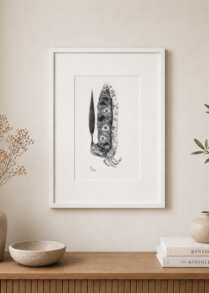 "Thresholds: Ring Road" Drawing by Nima Arabi- Pencil on Archival Paper (7.09″ × 4.72″)