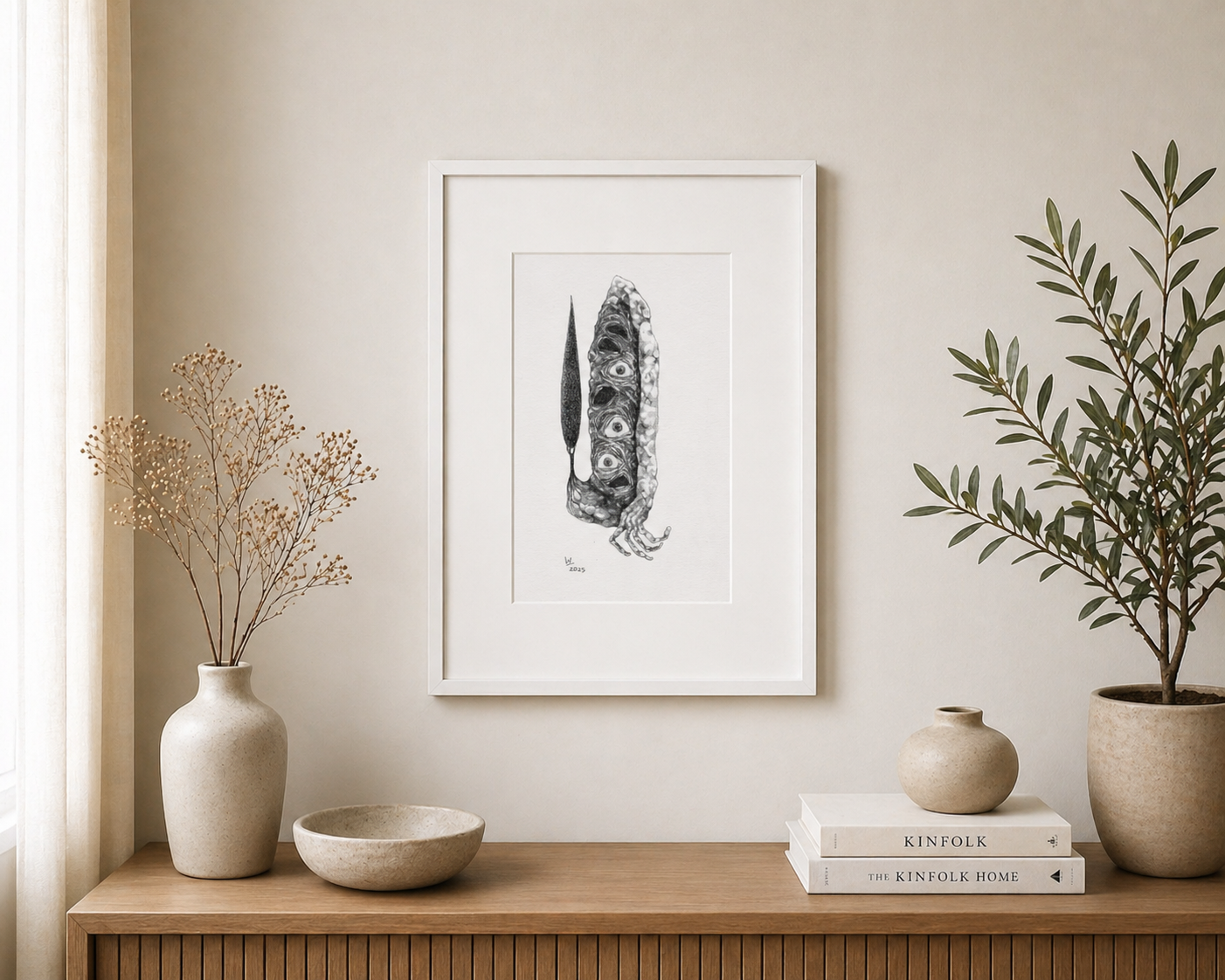 "Thresholds: Ring Road" Drawing by Nima Arabi- Pencil on Archival Paper (7.09″ × 4.72″)