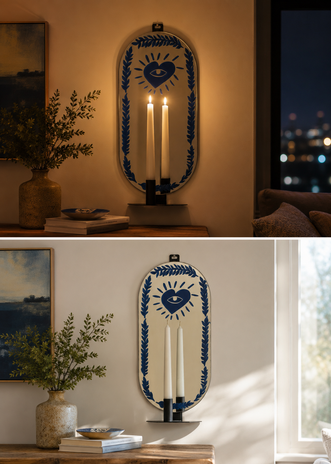 Eye of Light Mirror Candleholder by Rashed