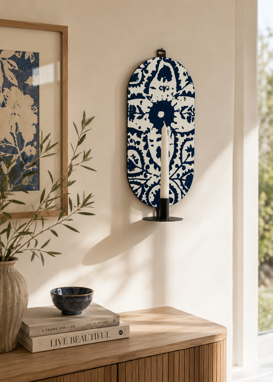 Flower Mirror: Oval Candleholder by Rashed