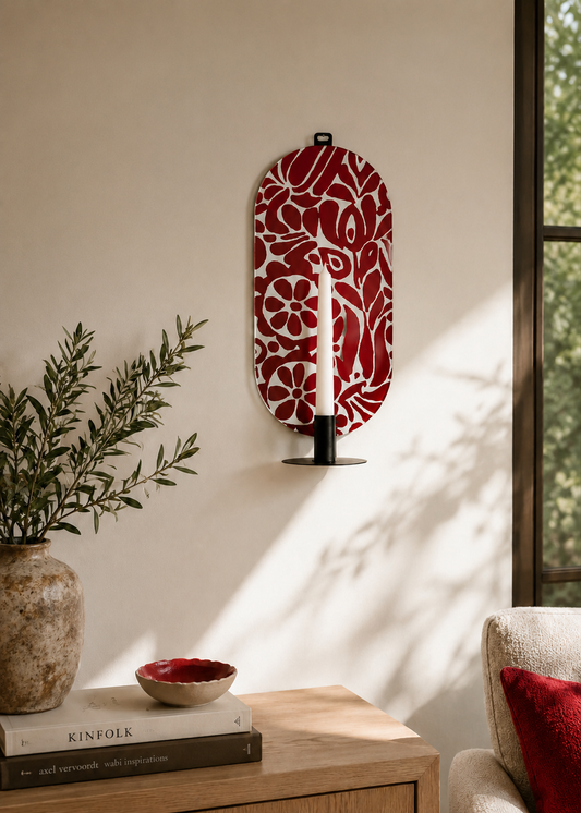 Moonlit Bloom Mirror – Candle Holder by Rashed