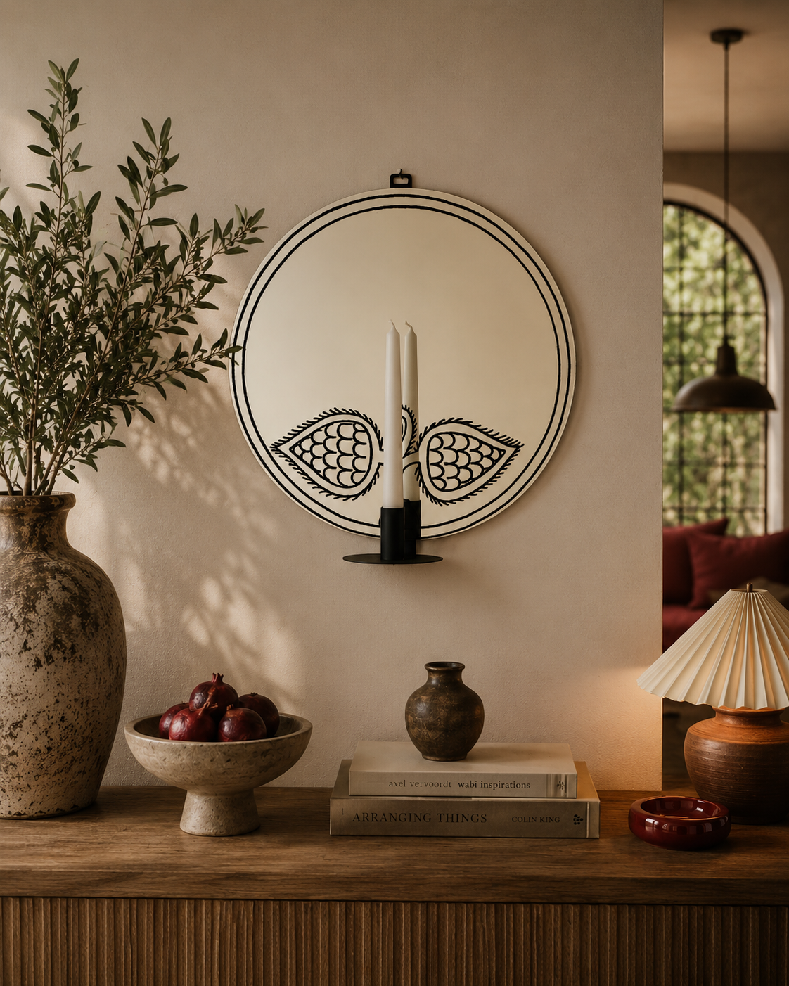 Angel Mirror: Round Candleholder by Rashed