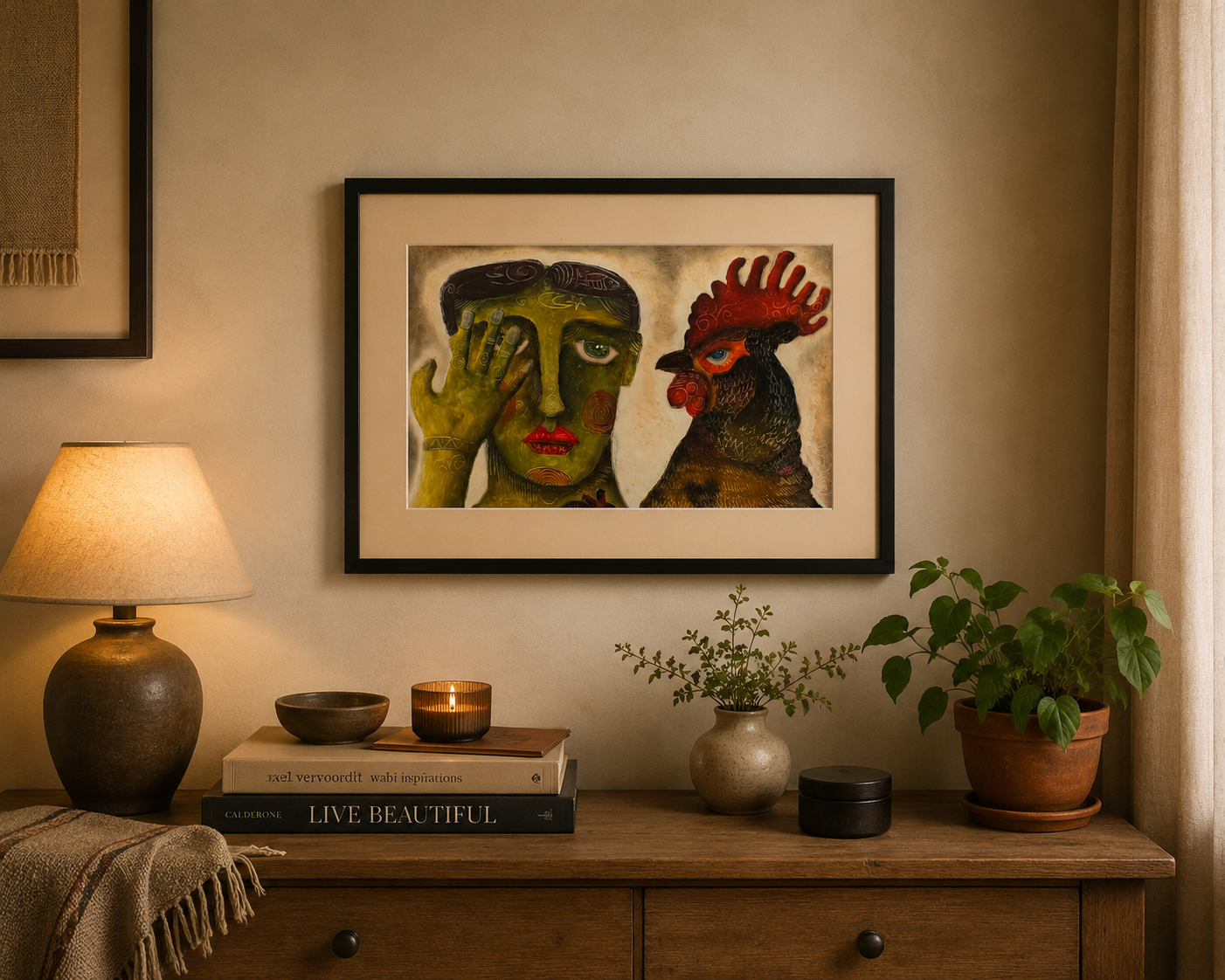 "Judging" Painting by Jorge Rojas- Acrylic