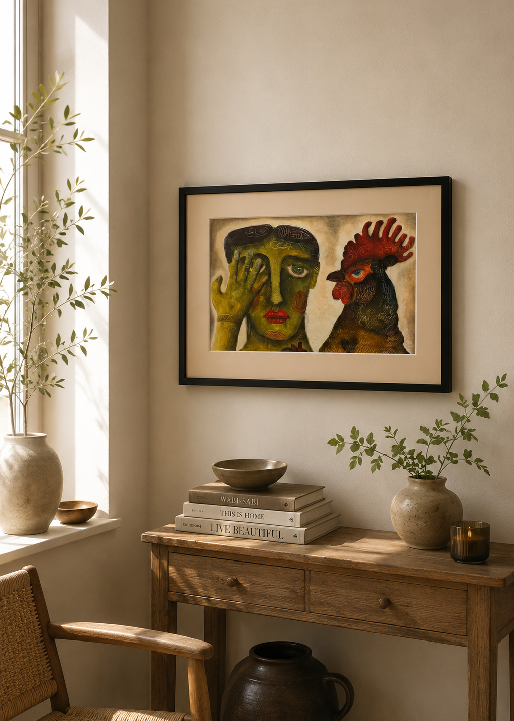 "Judging" Painting by Jorge Rojas- Acrylic