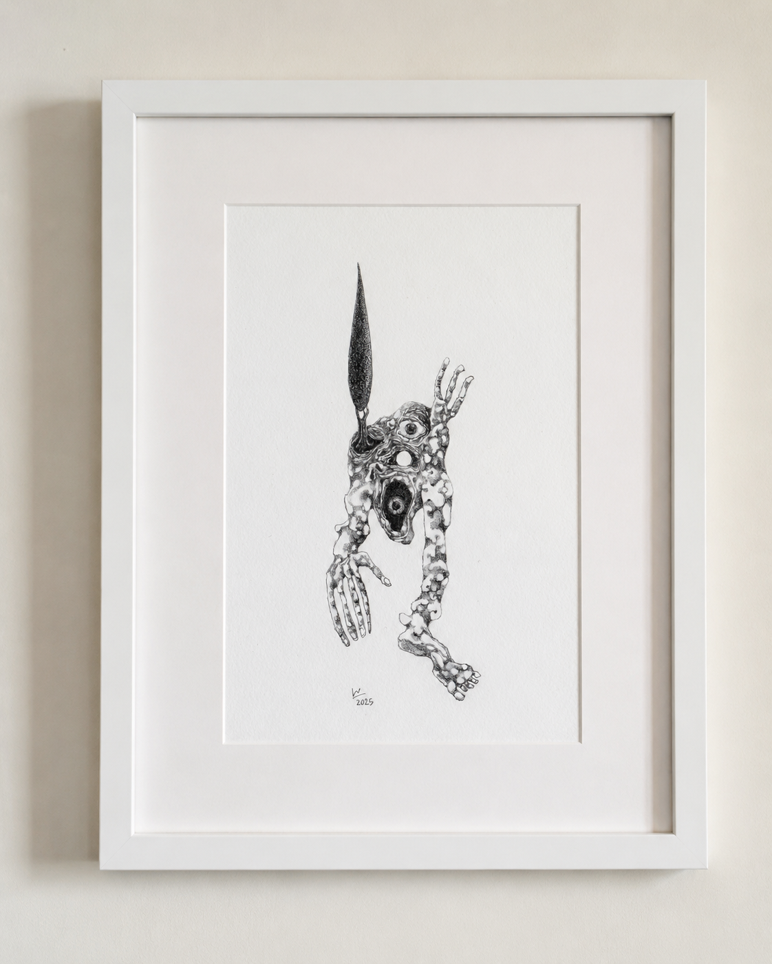 "Thresholds: Ring Road" Drawing by Nima Arabi- Pencil on Archival Paper (7.09″ × 4.72″)