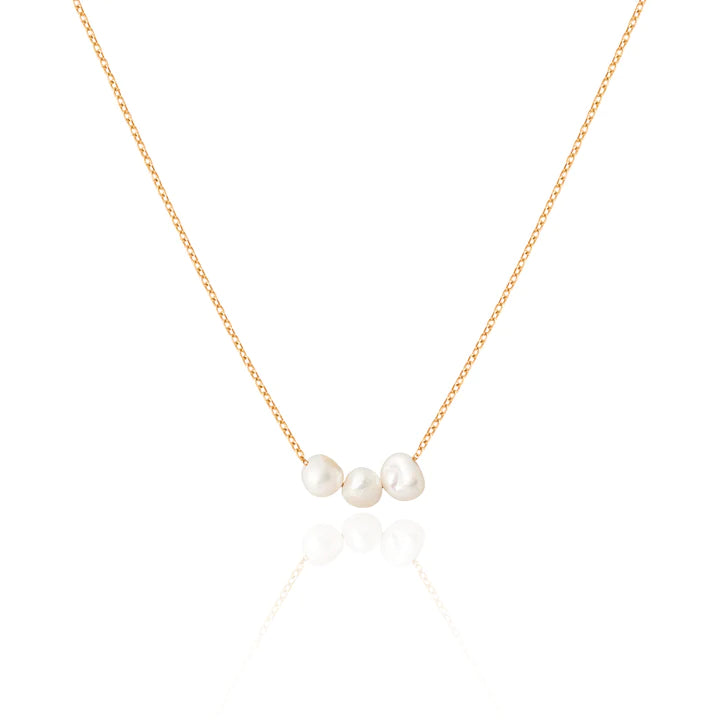 Triple Pearl Necklace by Tille