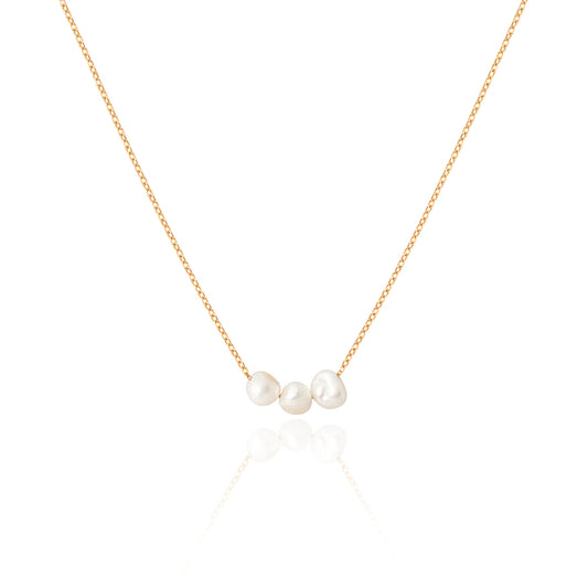 Triple Pearl Necklace by Tille