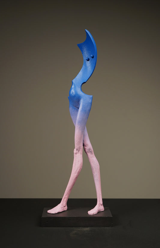 Crossed-Leg Standing Mademoiselle Sculpture by Soheyl Bastami - Unique Edition 14