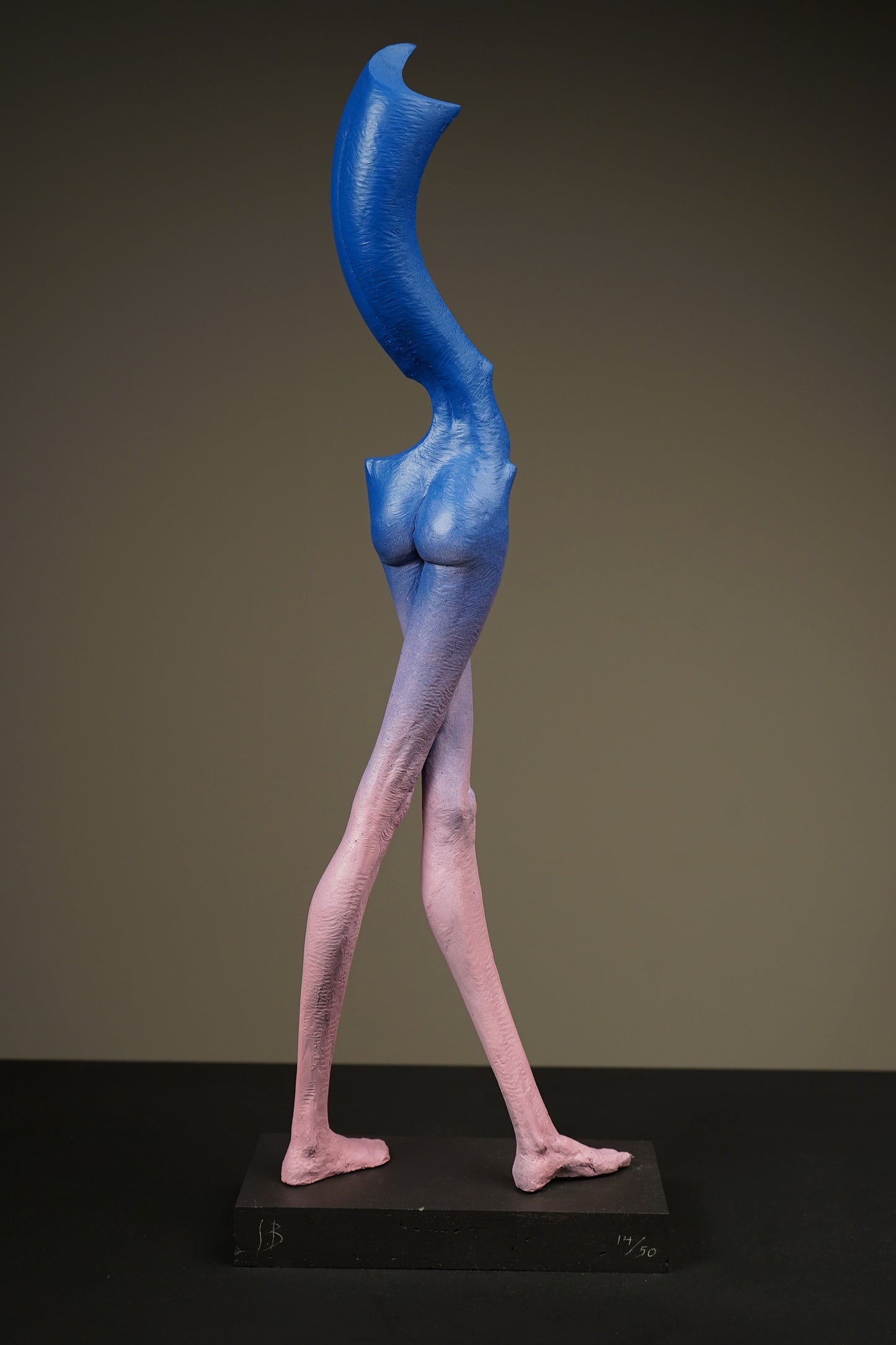 Crossed-Leg Standing Mademoiselle Sculpture by Soheyl Bastami - Unique Edition 14