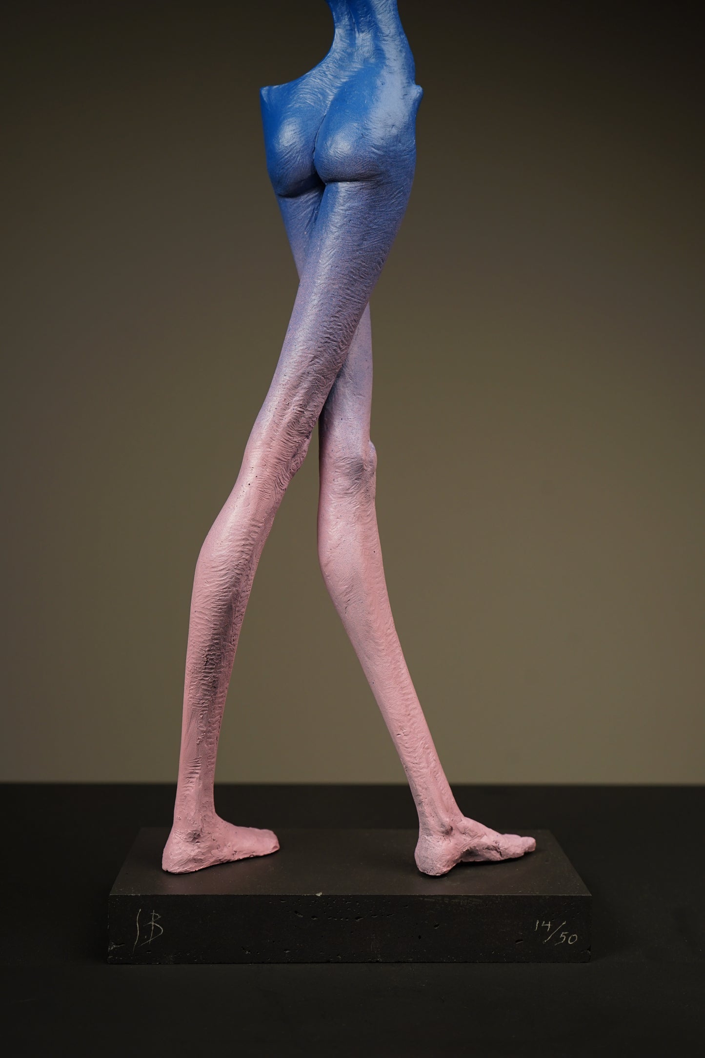 Crossed-Leg Standing Mademoiselle Sculpture by Soheyl Bastami - Unique Edition 14