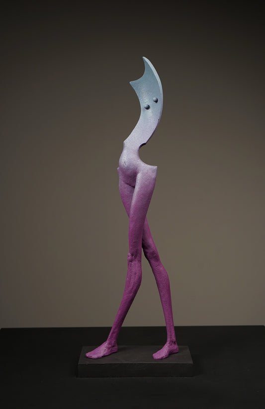 Crossed-Leg Standing Mademoiselle Sculpture by Soheyl Bastami - Unique Edition 15