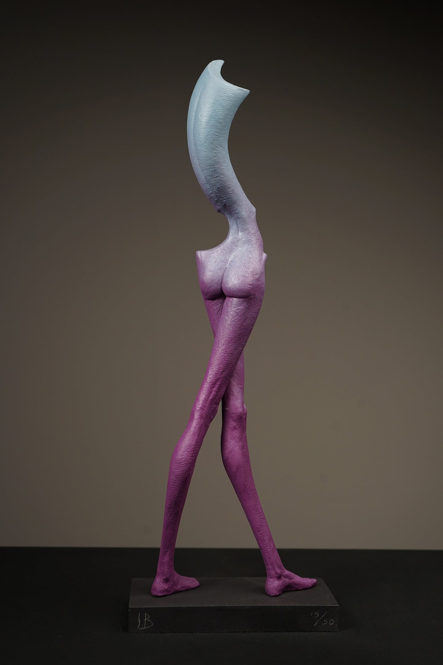 Crossed-Leg Standing Mademoiselle Sculpture by Soheyl Bastami - Unique Edition 15