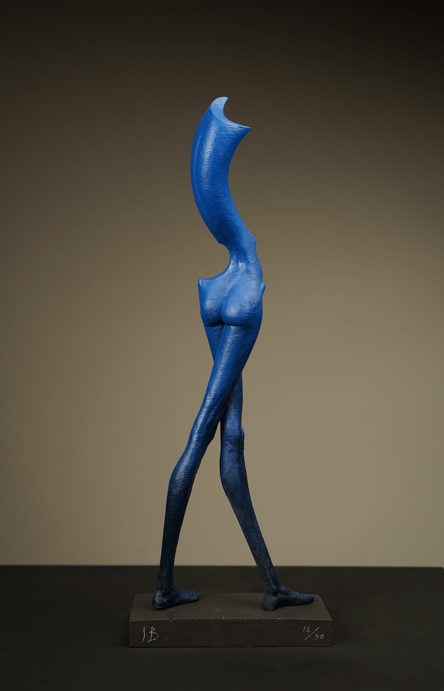 Crossed-Leg Standing Mademoiselle Sculpture by Soheyl Bastami - Unique Edition 16