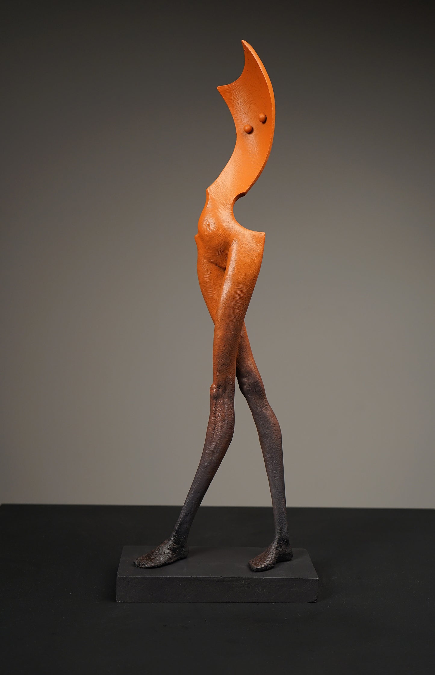 Crossed-Leg Standing Mademoiselle Sculpture by Soheyl Bastami - Unique Edition 17