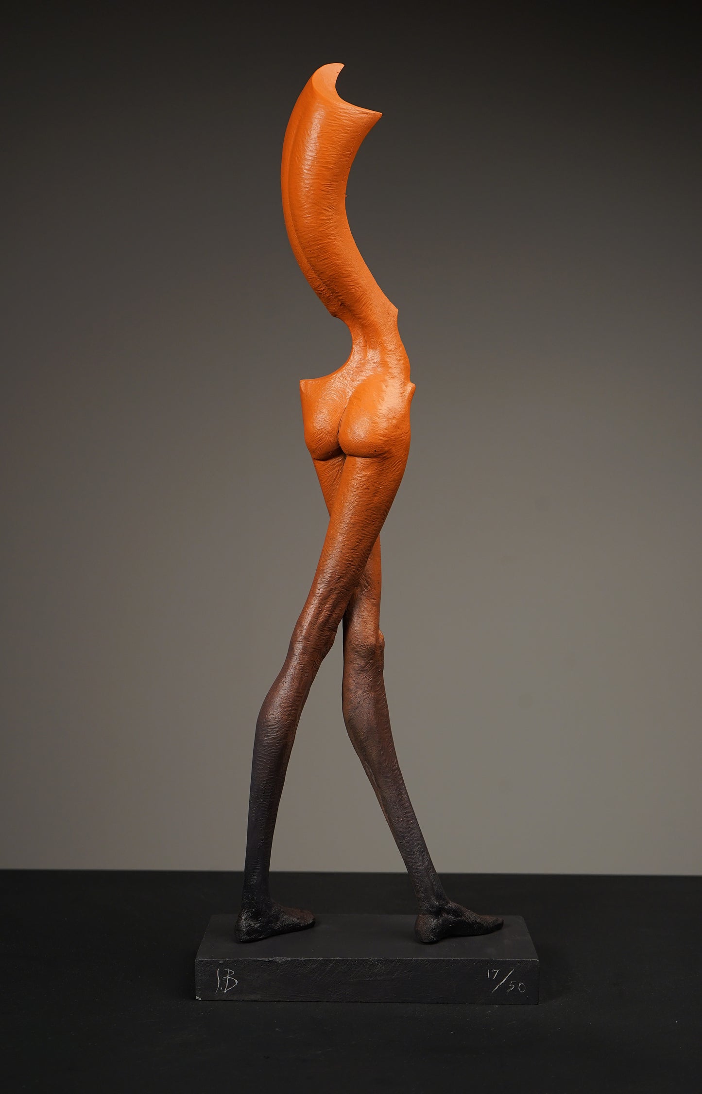 Crossed-Leg Standing Mademoiselle Sculpture by Soheyl Bastami - Unique Edition 17