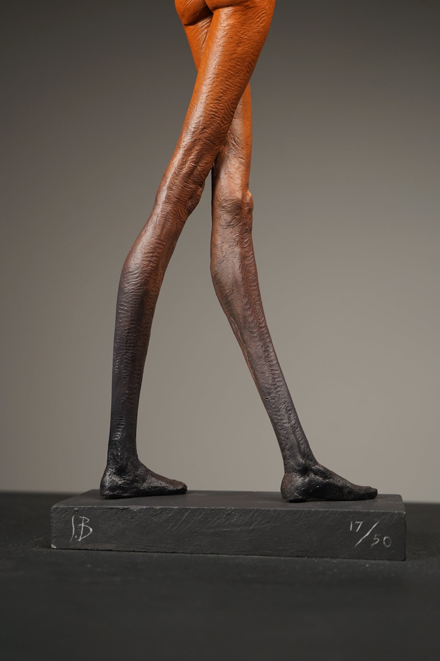 Crossed-Leg Standing Mademoiselle Sculpture by Soheyl Bastami - Unique Edition 17