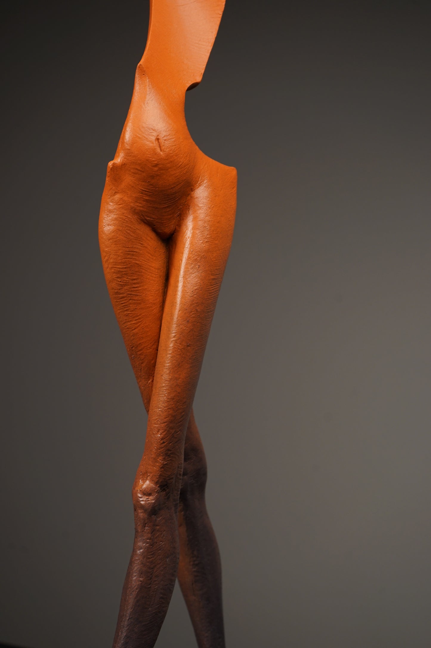 Crossed-Leg Standing Mademoiselle Sculpture by Soheyl Bastami - Unique Edition 17